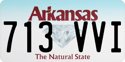 AR license plate 713VVI