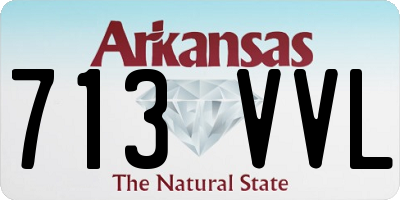 AR license plate 713VVL