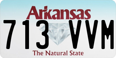 AR license plate 713VVM