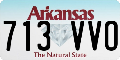 AR license plate 713VVO