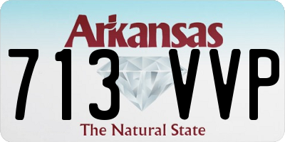 AR license plate 713VVP
