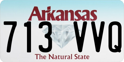 AR license plate 713VVQ