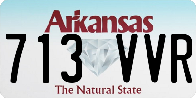 AR license plate 713VVR
