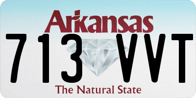 AR license plate 713VVT