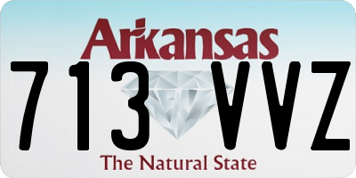 AR license plate 713VVZ