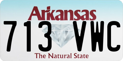 AR license plate 713VWC