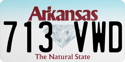 AR license plate 713VWD