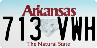 AR license plate 713VWH