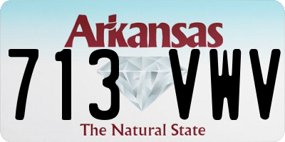 AR license plate 713VWV
