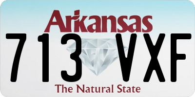 AR license plate 713VXF