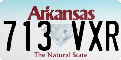 AR license plate 713VXR