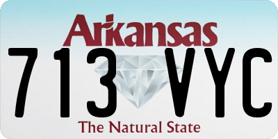 AR license plate 713VYC