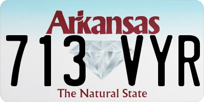 AR license plate 713VYR