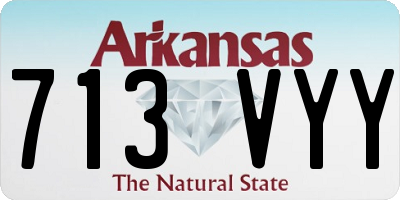AR license plate 713VYY