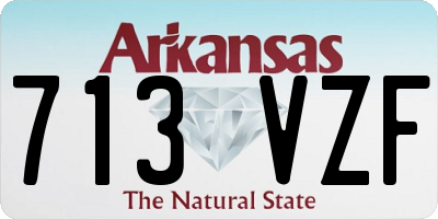 AR license plate 713VZF
