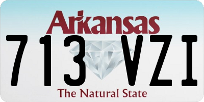 AR license plate 713VZI