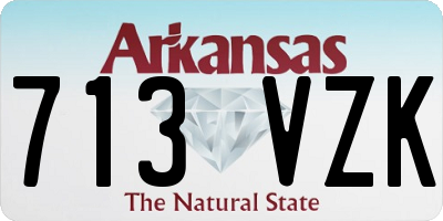 AR license plate 713VZK