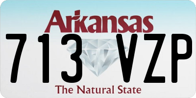 AR license plate 713VZP
