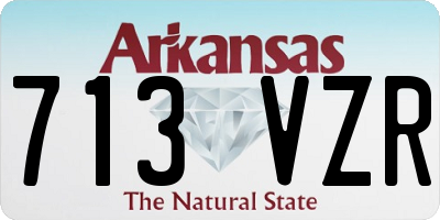 AR license plate 713VZR