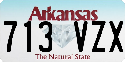 AR license plate 713VZX