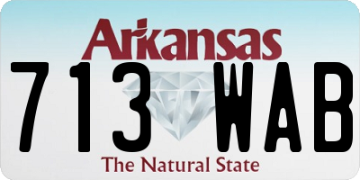 AR license plate 713WAB