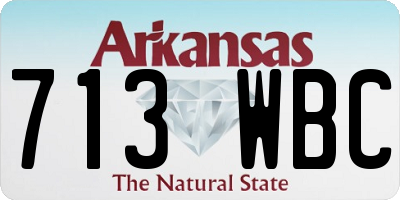 AR license plate 713WBC