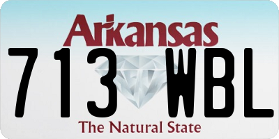 AR license plate 713WBL