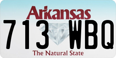 AR license plate 713WBQ