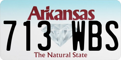 AR license plate 713WBS