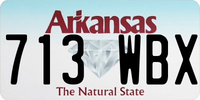 AR license plate 713WBX