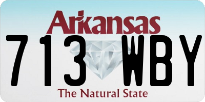 AR license plate 713WBY