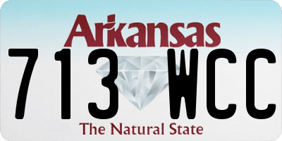 AR license plate 713WCC