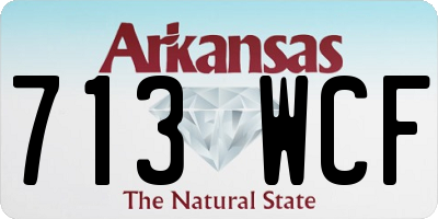 AR license plate 713WCF