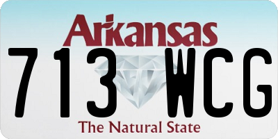 AR license plate 713WCG
