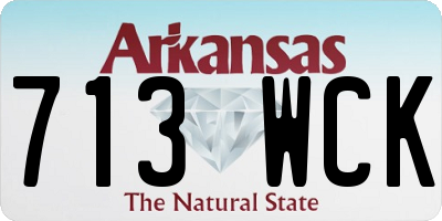 AR license plate 713WCK
