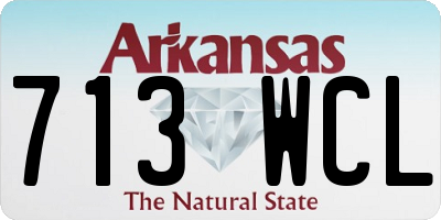 AR license plate 713WCL