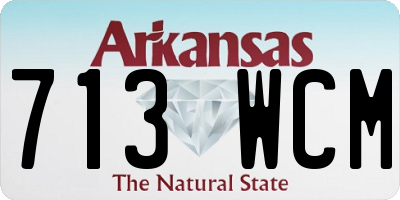 AR license plate 713WCM