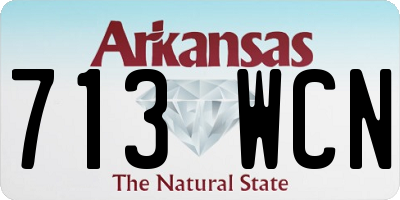 AR license plate 713WCN
