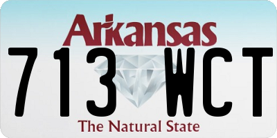 AR license plate 713WCT