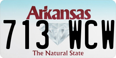 AR license plate 713WCW