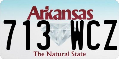 AR license plate 713WCZ