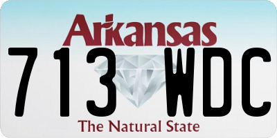 AR license plate 713WDC