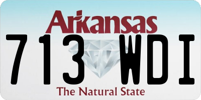 AR license plate 713WDI