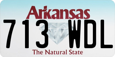 AR license plate 713WDL
