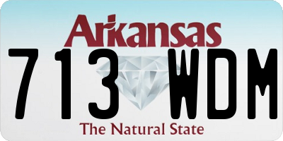 AR license plate 713WDM