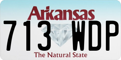 AR license plate 713WDP