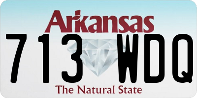 AR license plate 713WDQ