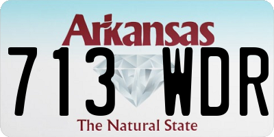 AR license plate 713WDR
