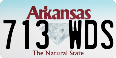 AR license plate 713WDS