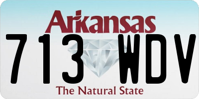 AR license plate 713WDV